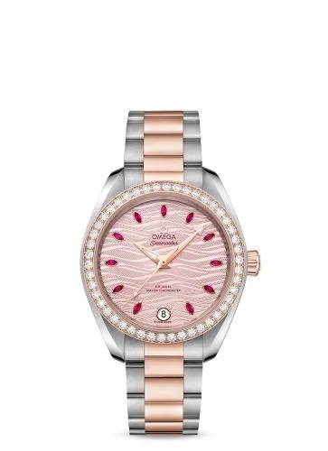 Omega Seamaster Aqua Terra 150M Master Chronometer 34 Stainless Steel / Sedna Gold / Diamond / Pink - Ruby / Bracelet 220.25.34.20.60.001 (22025342060001)